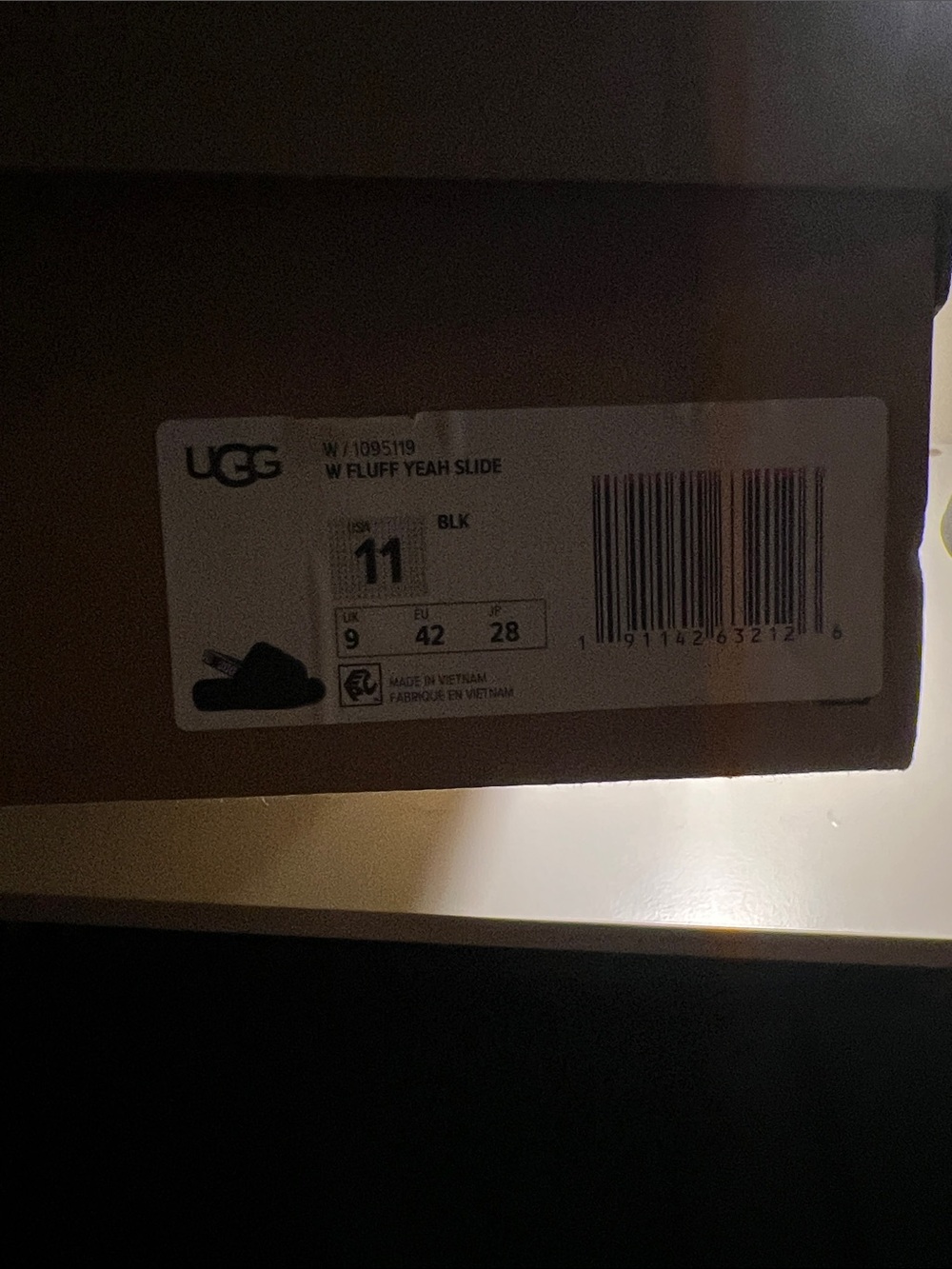 UGG Kids Fluff Yeah Slide - Black